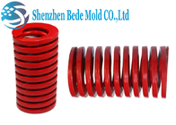Primavera resistente roja del molde/estándar industrial del resorte de presión ISO10243