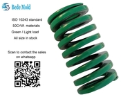 Materiales OD10~63mm del color verde 50CrVA de las primaveras del molde de la carga de la luz del estándar del ISO 10243