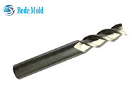 dureza de las herramientas de corte del CNC de la tolerancia de 0.001m m HRC 55 3 flautas para el aluminio