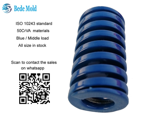 Estándar rectangular ISO10243 de la carga del molde de las primaveras de la serie azul media del color B